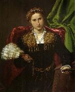 Lorenzo Lotto Portrat der Laura da Pola, Gemahlin des Febo da Brescia. France oil painting artist